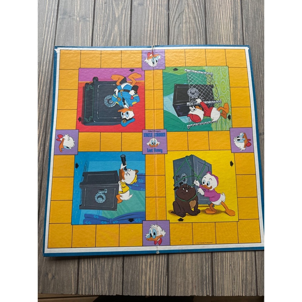 Walt Disneys Uncle Scrooge Lost Money Replacement Game Board