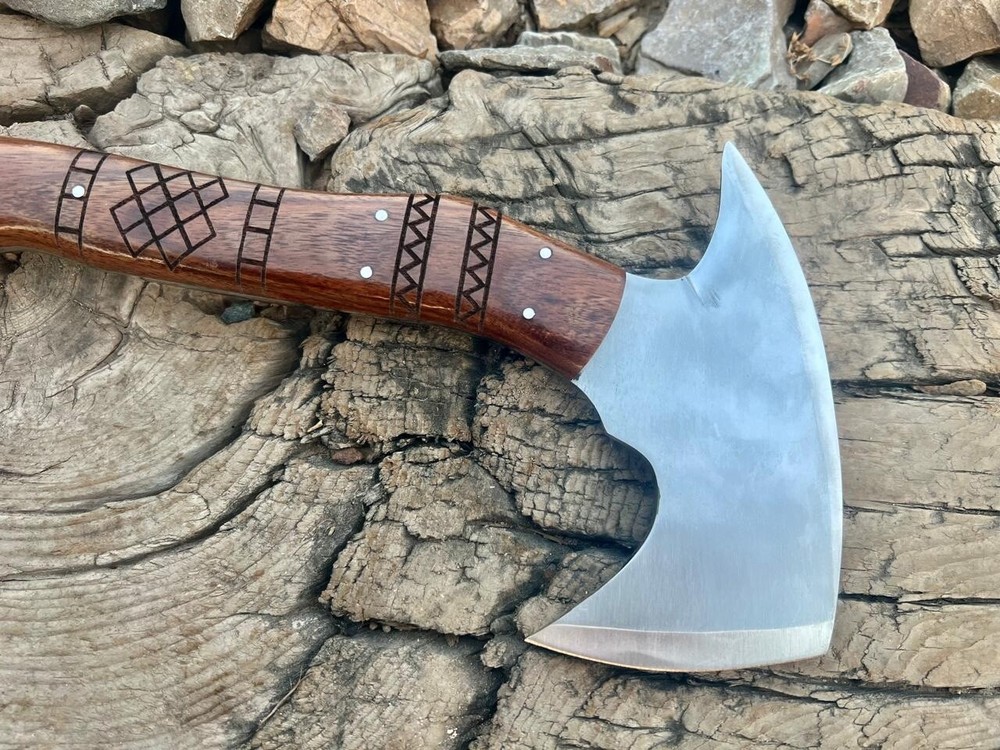 Custom Tomahawk Axe – Viking Handmade Carbon Steel Tactical Throwing Axe