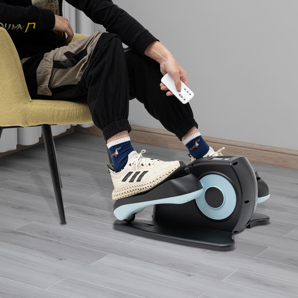 Compact Under Desk Electric Elliptical Machine with Remote and LCD Display
