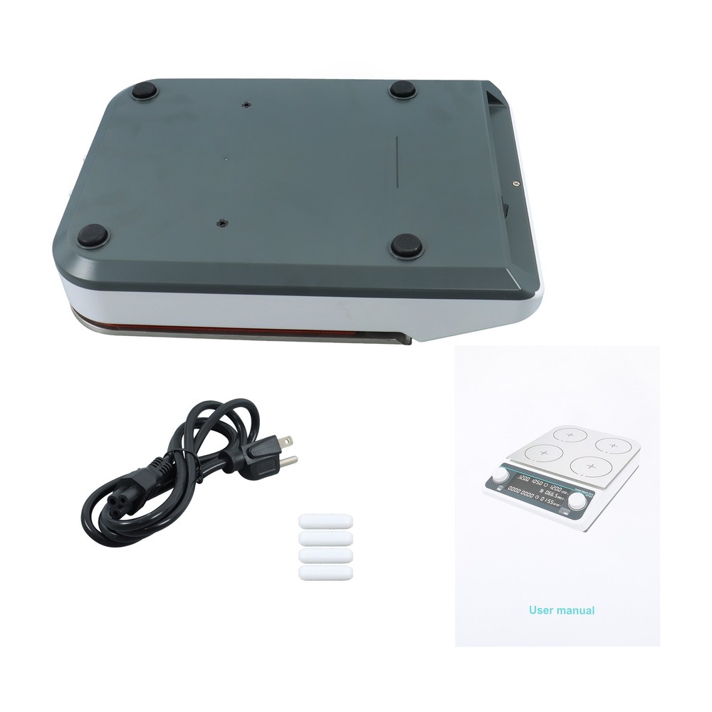 Multiple Magnetic Stirrer with Heating Function 4 Position Max Capacity 4*500ml