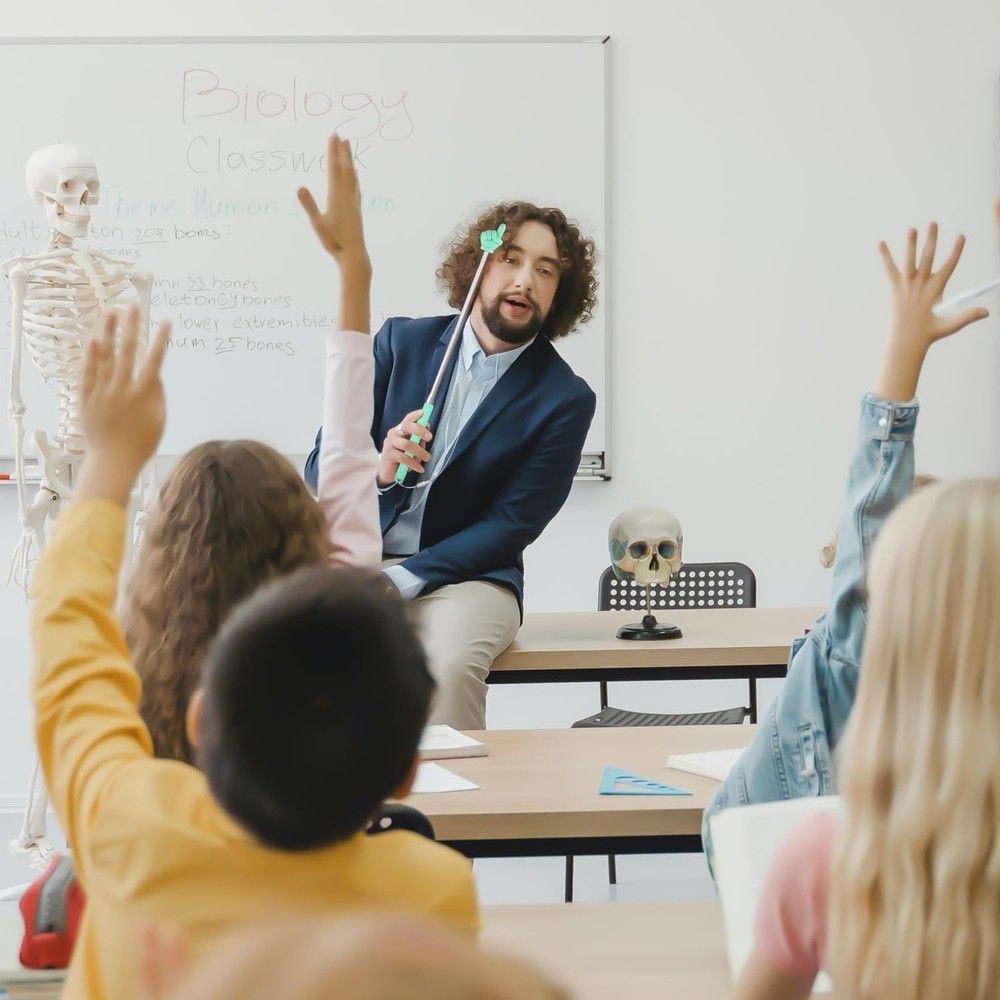 2pcs Telescopic Teachers Pointer, Pointer Sticks with Lanyard, Extendable...