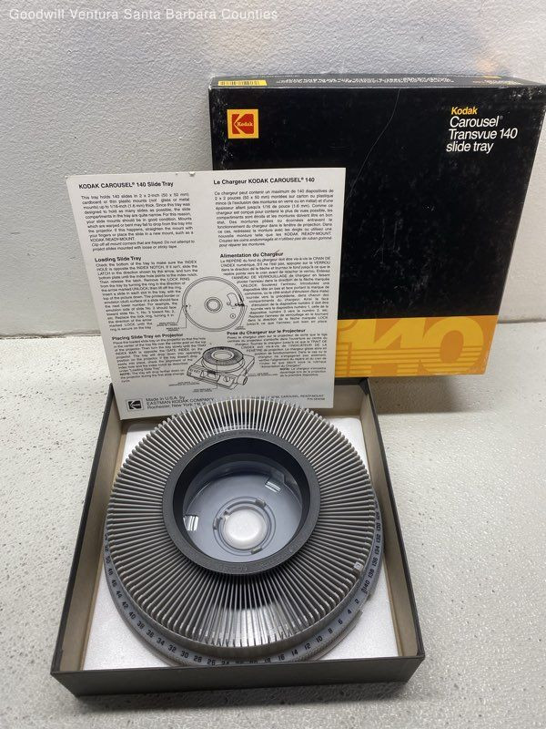 Kodak Carousel 140 Slide Trays With Original Boxes Quantity 6