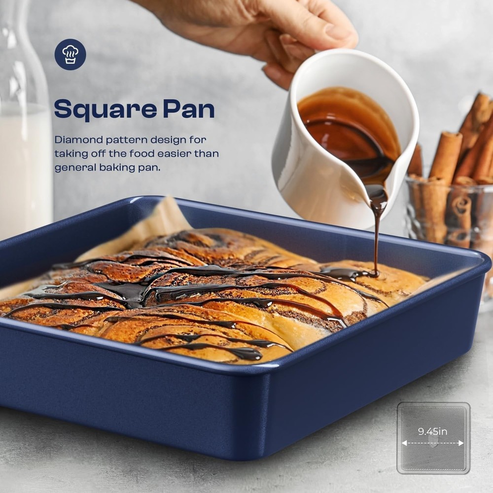 Baking Pans Set 8-Piece Bakeware Sets Baking Sets Cooking Nonstick Oven Pan Set