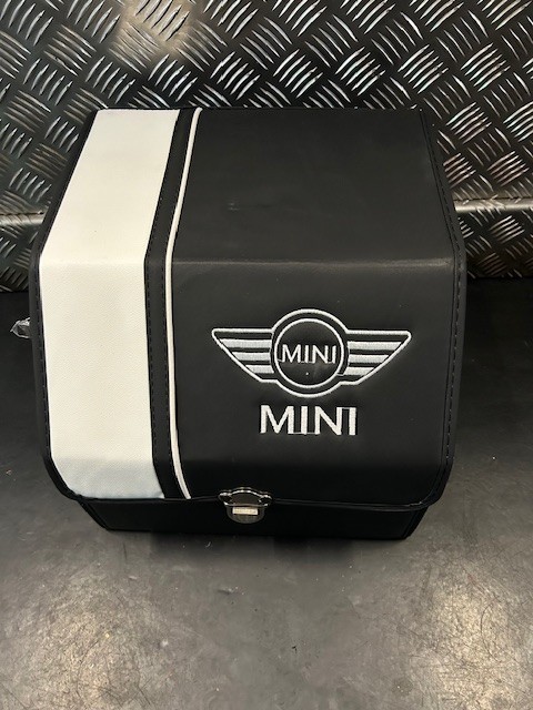 MINI Style Fold-able Small Boot Tidy/Organizer  (Black/White)