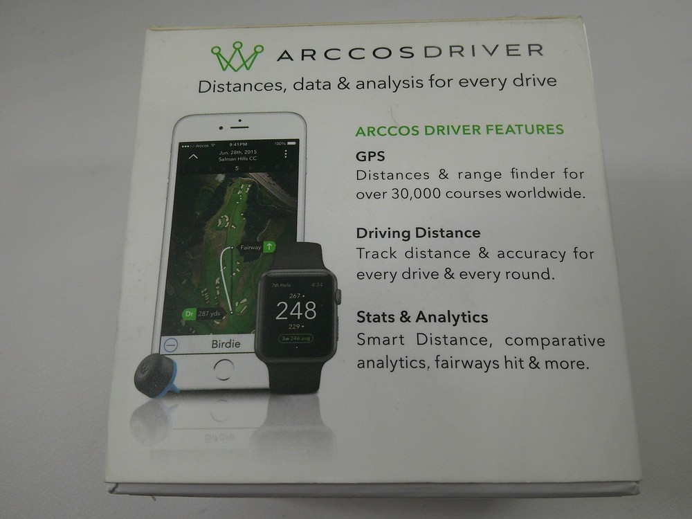 2 Arccos Driver Performance Tracking System, records your drives BLUE