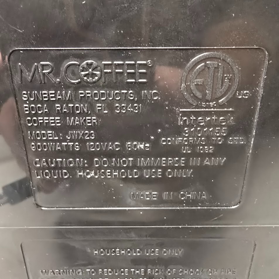 Mr. Coffee JWX23 12-Cup Programmable Coffee Maker w/ Strong Brew