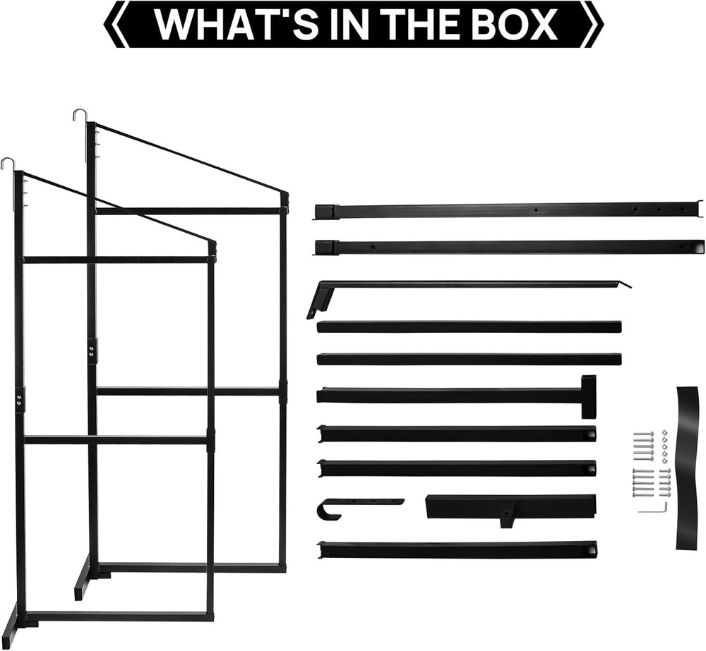 2 Pack Shipping Container Shelving Shelf Capacity up to 1100 lbs 3 Tier
