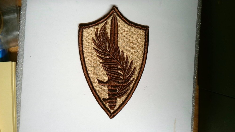 MILITARY PATCH SEW ON DESERT US ARMY CENTRAL COMMAND