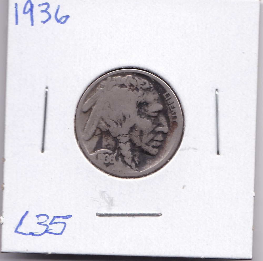 1936 Buffalo Nickel L35