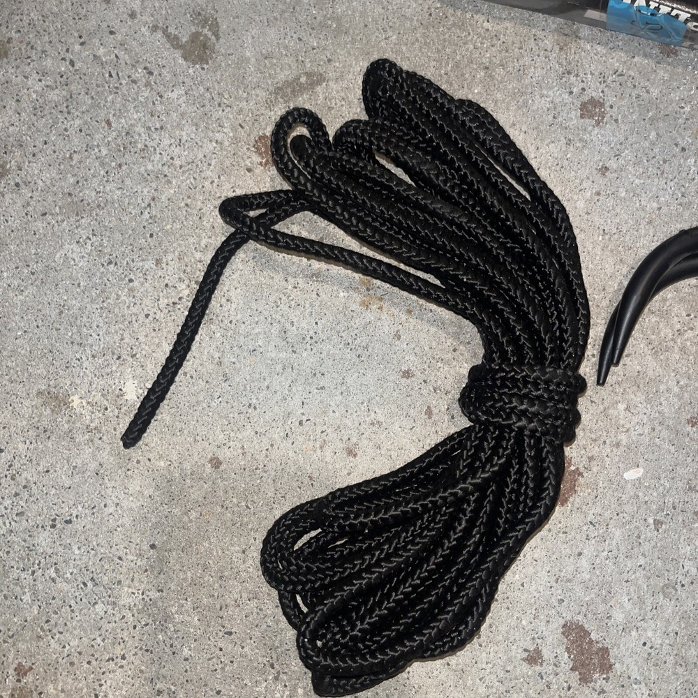 Ninja Folding Grappling Hook & 33ft Rope Black Compact New In Box