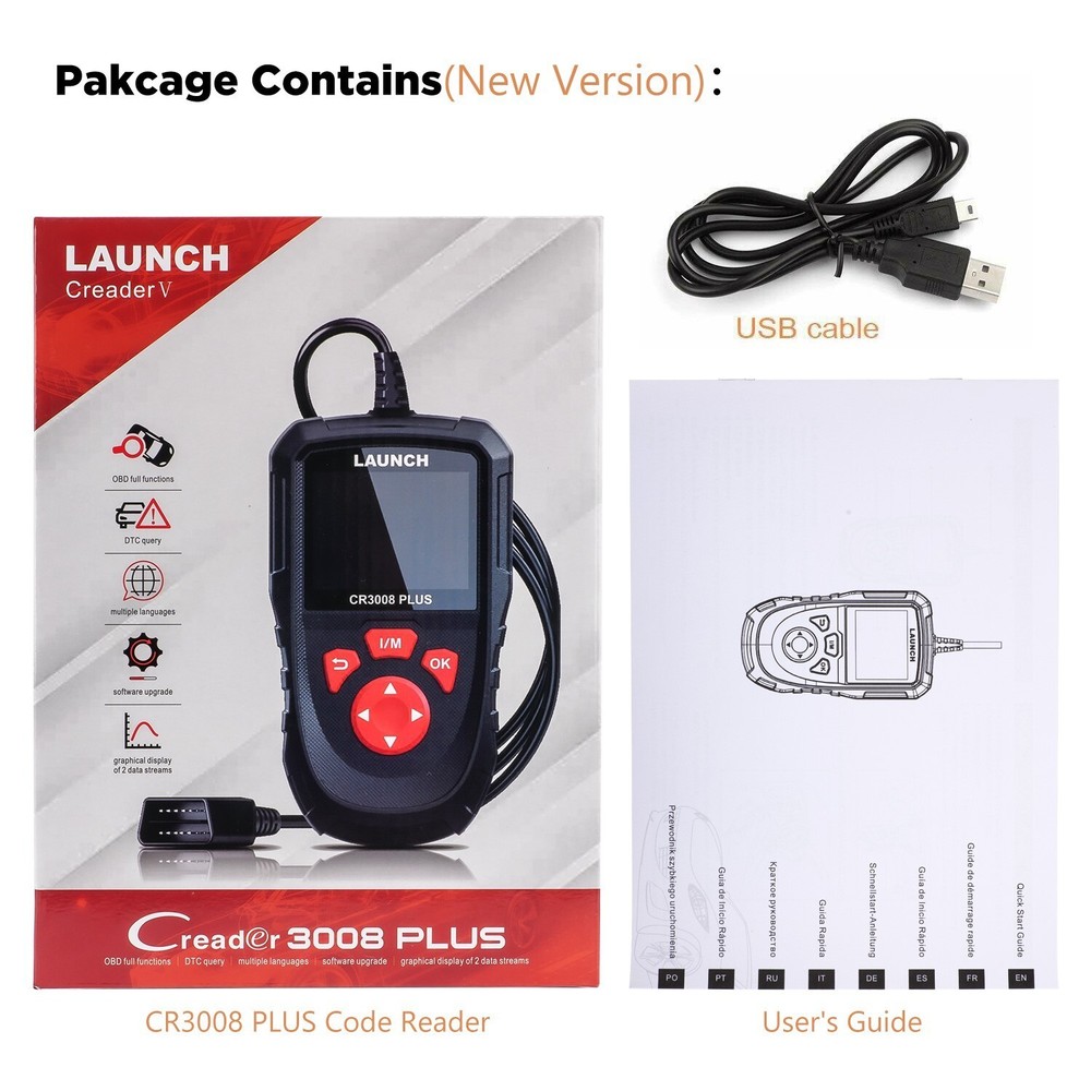LAUNCH OBD2 Code Reader Automotive Diagnostic Scan Tool Full OBDII Check
