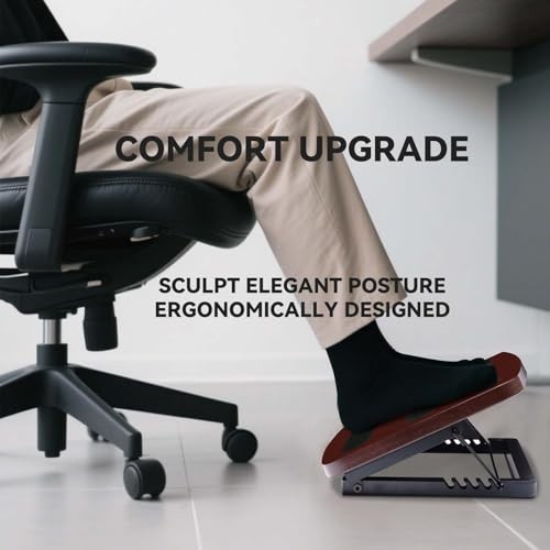Adjustable Foot Rest for Under Desk at Work,Ergonomic Foot Stool Under Desk
