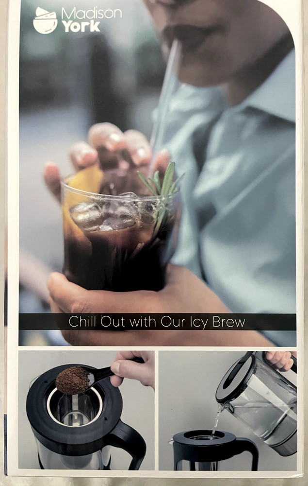 NEW Madison York Cold Brew Immersion Coffee Maker