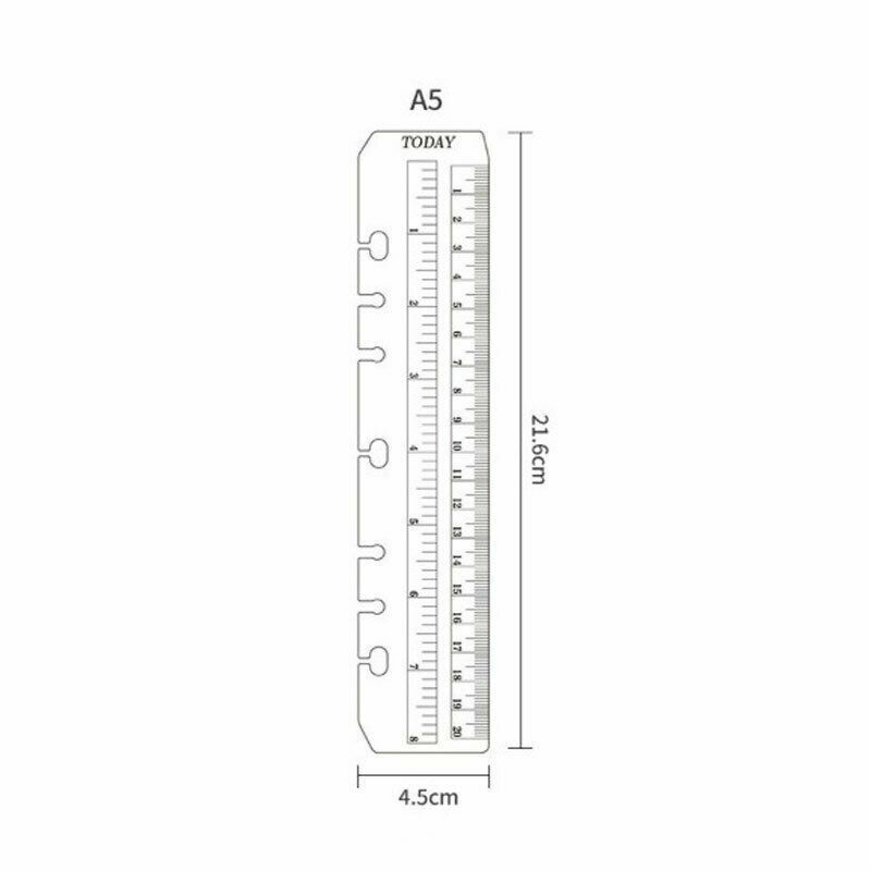 Ruler PVC Today Page Marker Insert organiser refill A5 Size