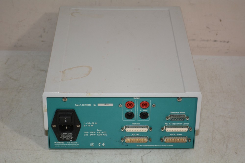 ^ Metrohm 732 Ion Chromatography Detector #D265