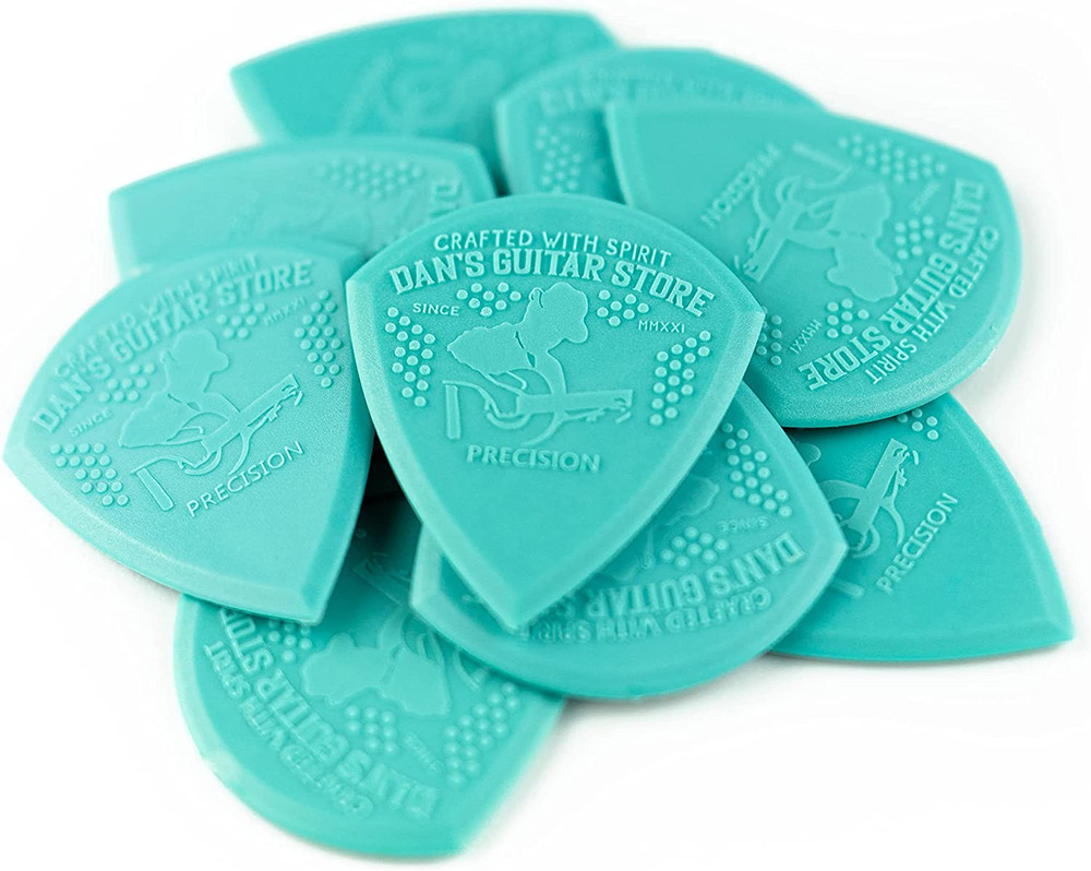 Dan'S Guitar Store - Precision Pick - 10-Pack - Grippy Precision High-Visibility