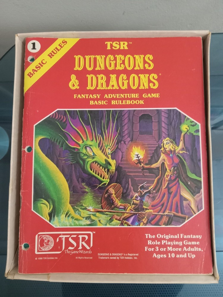 Dungeons & Dragons Fantasy Adventure Game Basic Set 1980 TSR