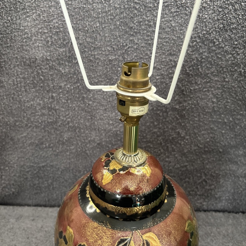 Lovely Gregory’s Table Lamp In Ceramic Floral Design - Working