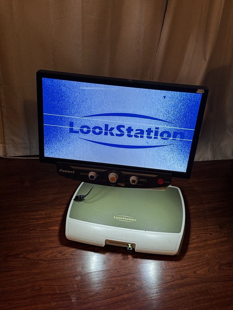 Aumed Look Station Electronic Video Magnifier, Read. As Is
