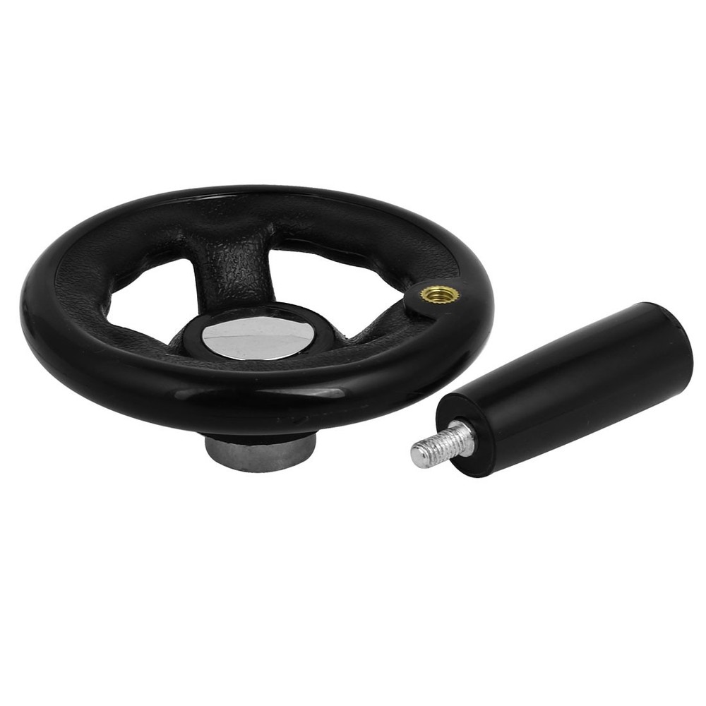 4-inch Diameter Plastic Round Hand Wheel Revolving Handle