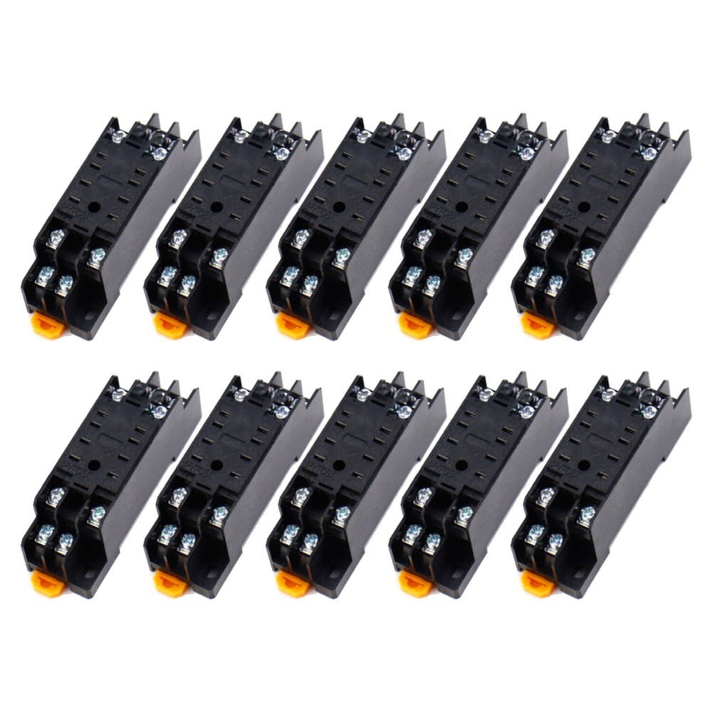 10 pcs Relay Socket Base 8 pin Replacement for Omron PYF08A