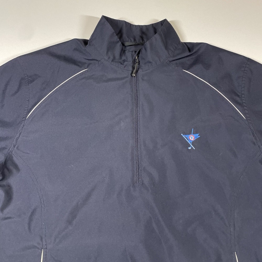 Cutter & Buck 1/2 Zip Pullover Men’s Medium Navy Wind Water Resistant Golf