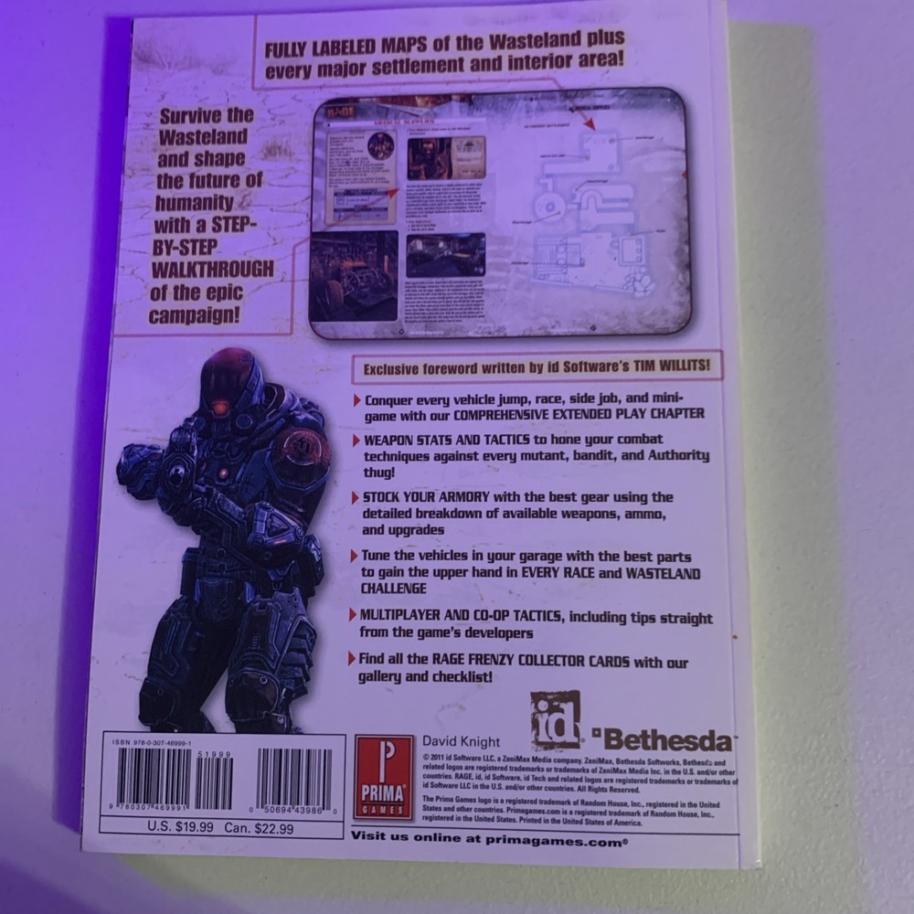 Rage: Prima Official Game Guide Paperback 2011