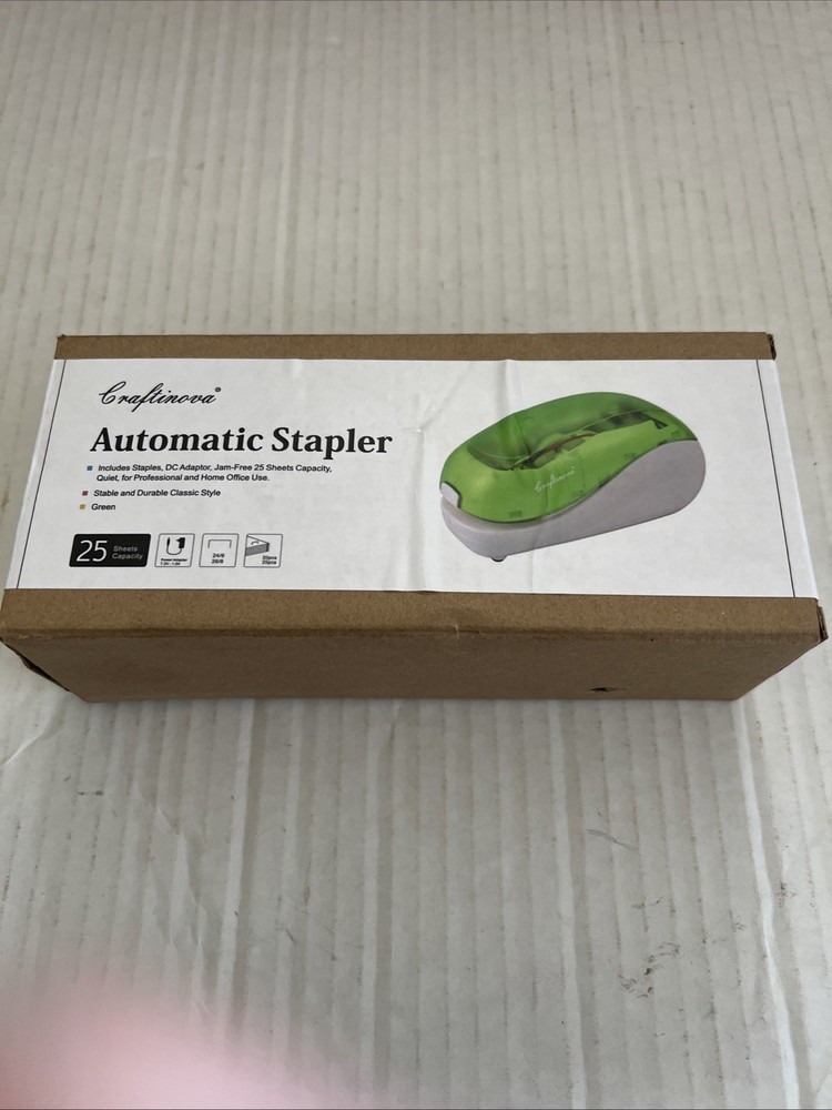 Craftinova Automatic Stapler, Include 2000 Staples and 1 Remover Palm Style