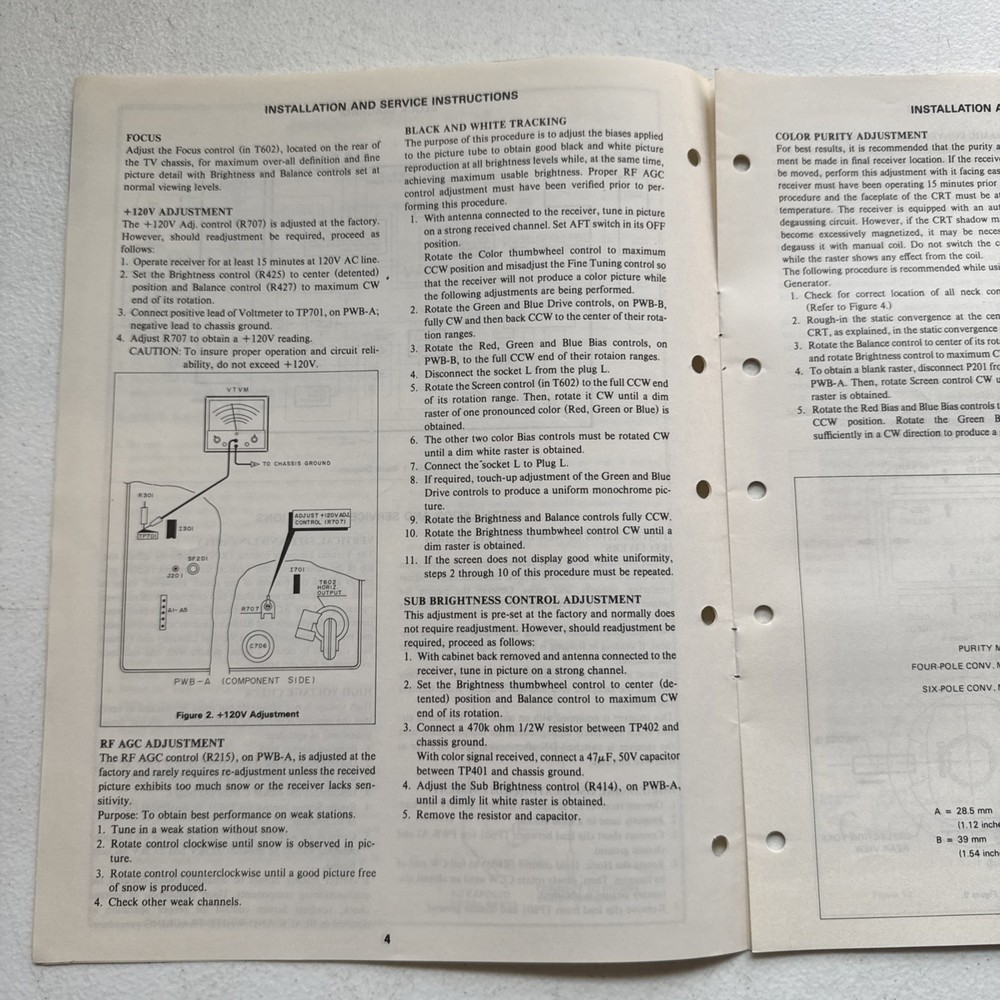 Sharp Electronics Color TV Model C1335 Preliminary Service Information
