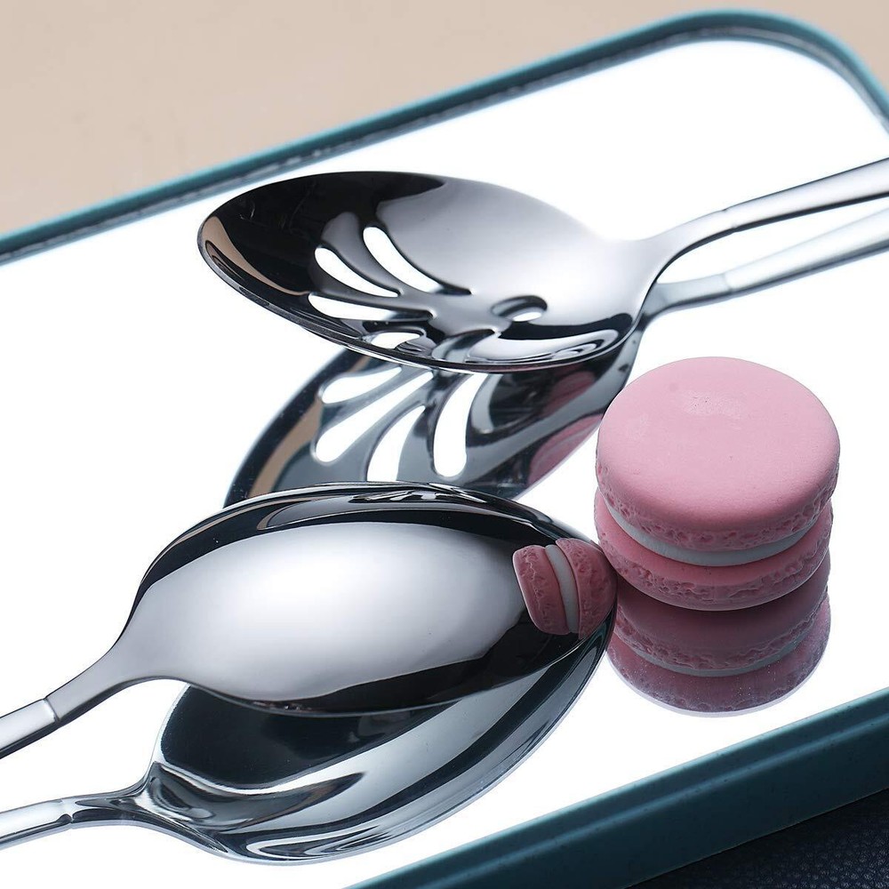 Silverware Serving Set 10 Pieces Stainless Steel Flatware Serving Set Serving...