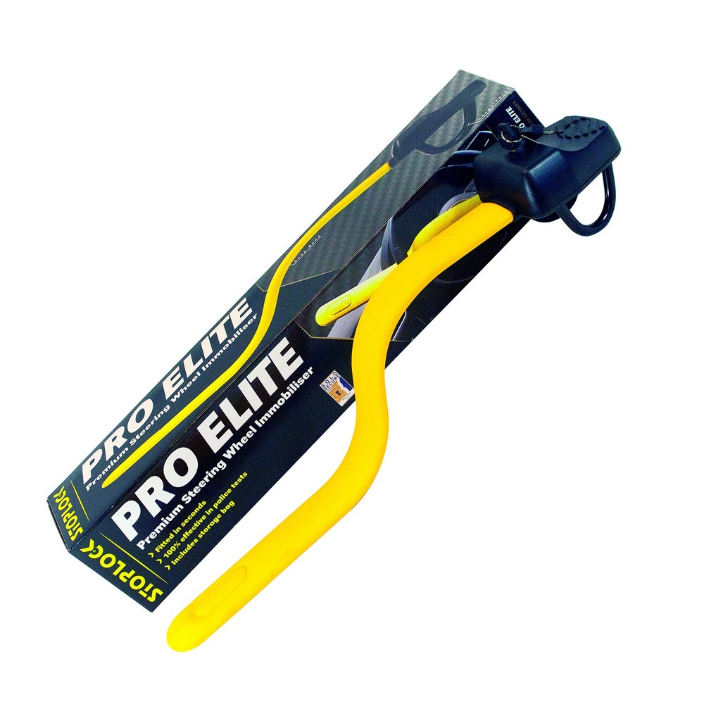 Stoplock Pro Elite Car Steering Wheel Lock HG 150-00 - Safe Secure Heavy Duty