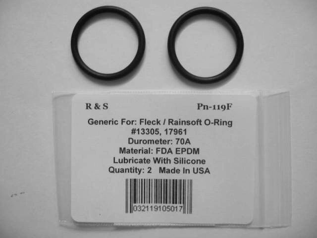 2 Fleck 13305 & Rainsoft 17961  o-rings /R&S 119F / FDA EPDM Material