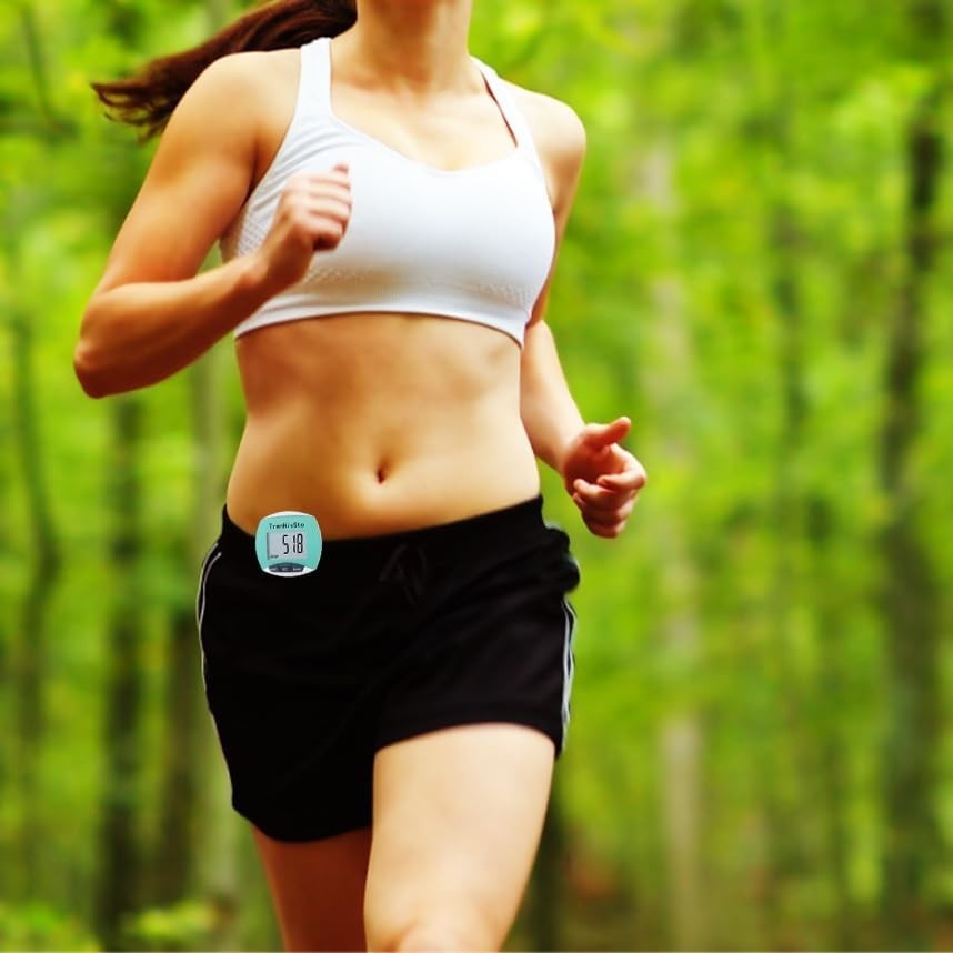 User-Friendly Step Counter Pedometer - 12- Battery Life, No Apps Needed