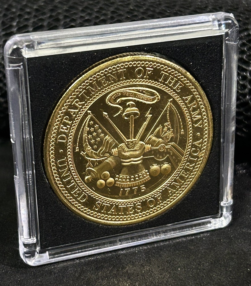 US ARMY ARMOR Challenge Coin with Case-US Military