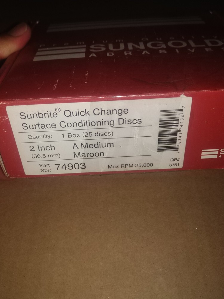 Sungold Sunbrite Abrasives 74903 Medium Quick Change Surface Conditioning Discs