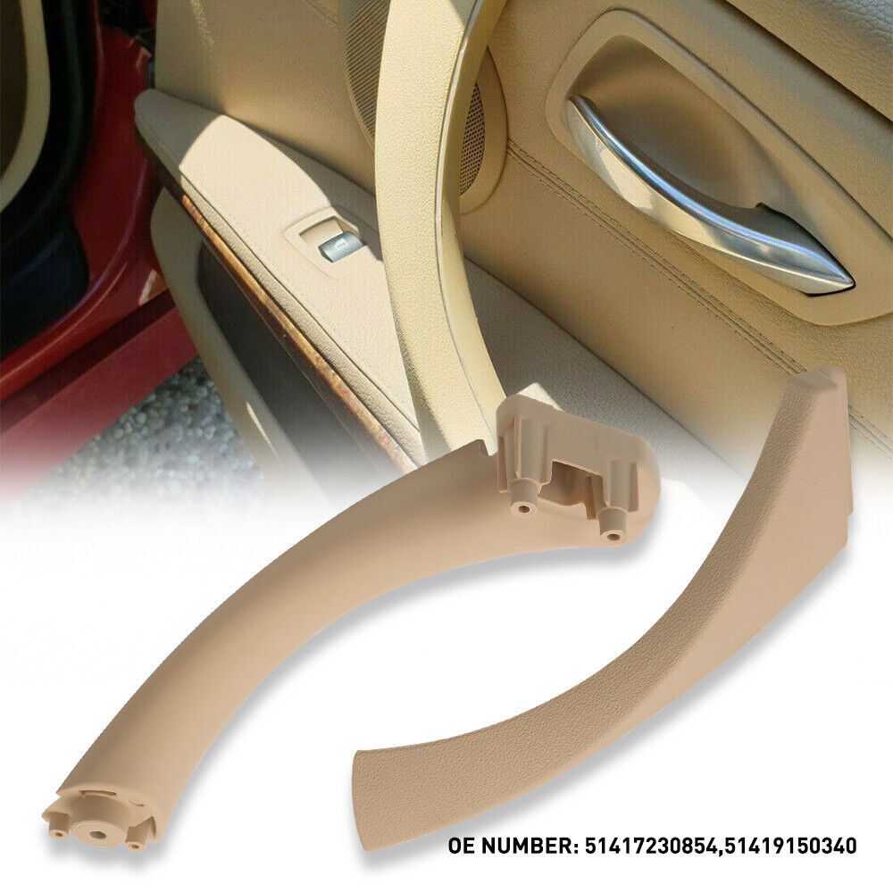 Left Right Outer Inner Door Panel Handle Pull Trim Cover For BMW E90 E91 328i M3
