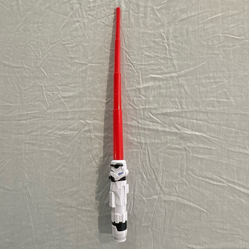 Star Wars Lightsaber Squad Stormtrooper Lightsaber Extendable Pre-owned Nice