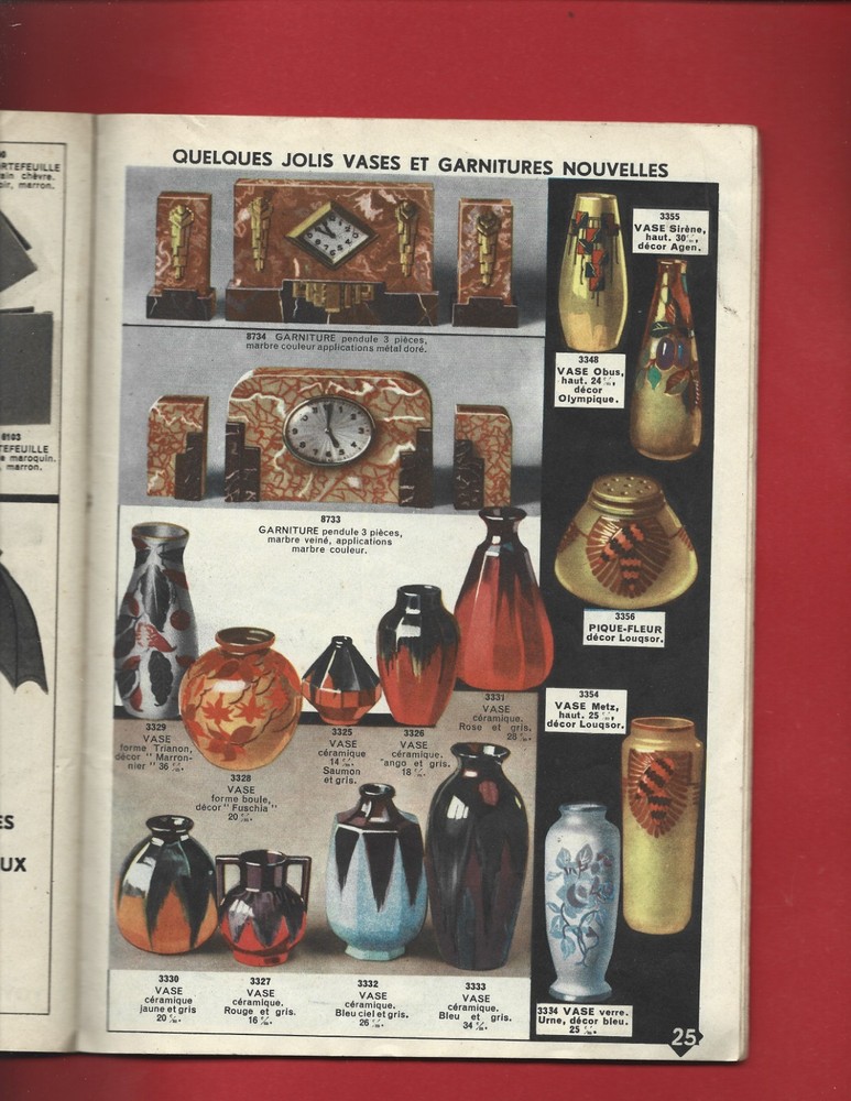 1937 CATALOGUE LES ECOS