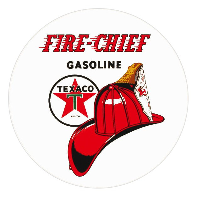 Texaco Fire Chief 2" Round Vinyl Decal (DC114D)