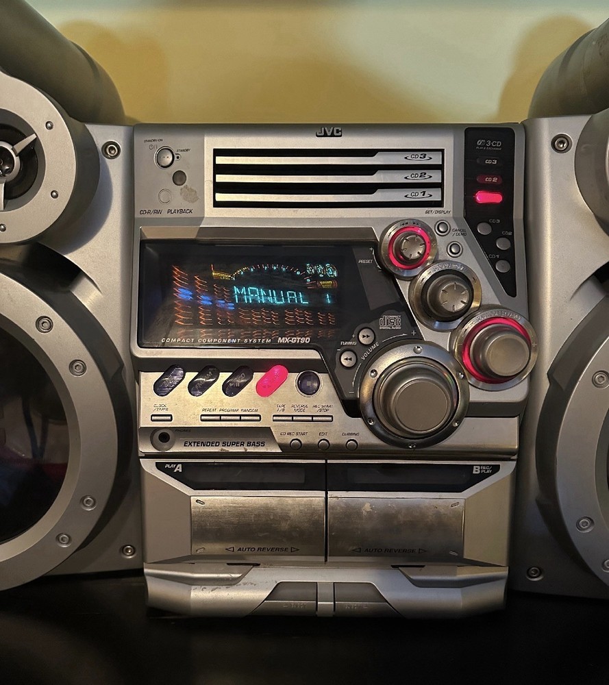 JVC Compact Stereo System MX-GT90 CD Dual Cassette Freshly Serviced Top Model🔥