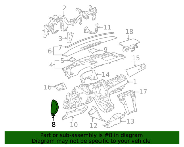 Genuine GM Side Trim 25855850