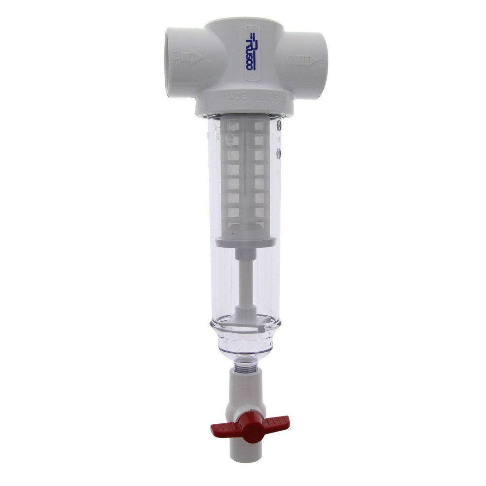 Rusco 1-500ST-F 500 Mesh Sediment Trapper Water Filter System 1 Inch
