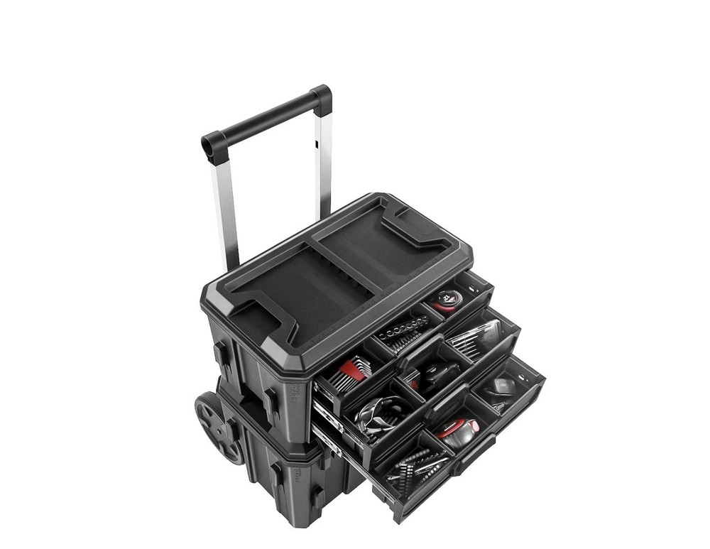 Hyper Tough Hyper Stack Tool Storage Box 3 Drawer Organizer