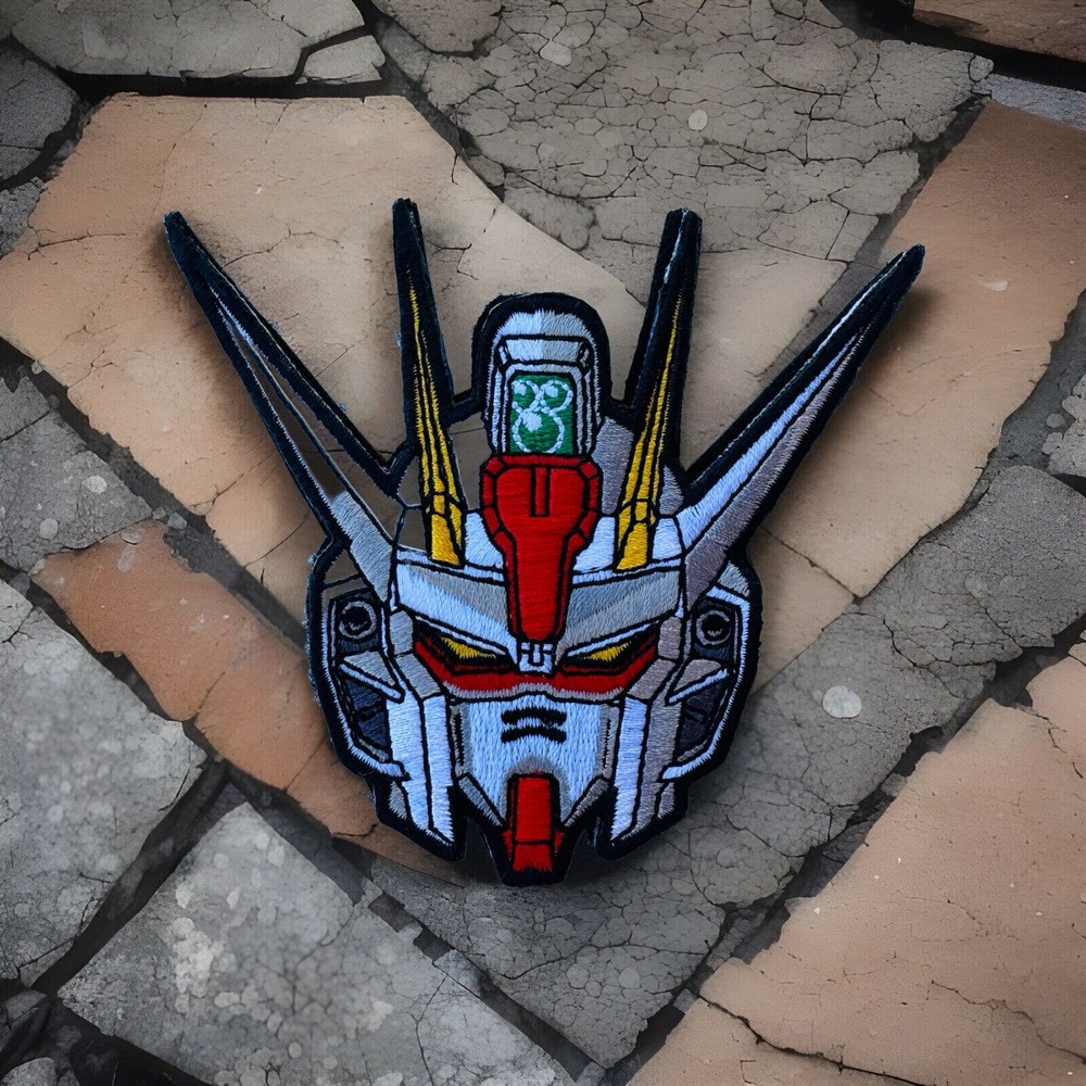 Japan Gundam Head Embroidered Hook/Loop Morale Patch