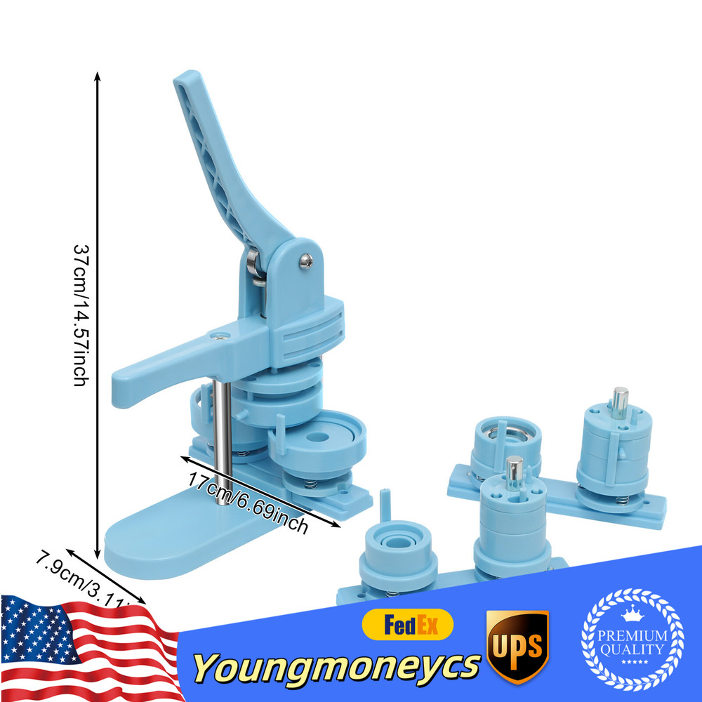 Button Press Machine Button Making Machine Badge/Button Maker 0.98, 1.26, 2.28"