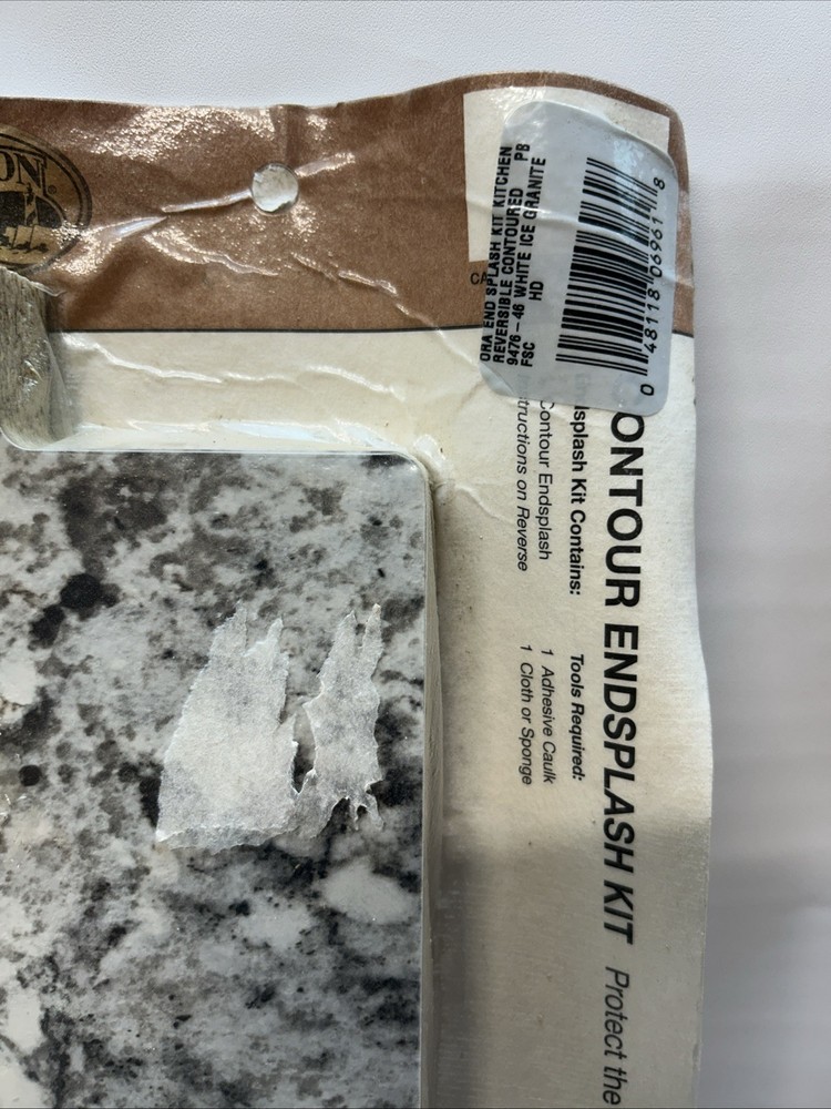 Hampton Bay Laminate Endsplash Kit for Countertop with Integrated Backsplash