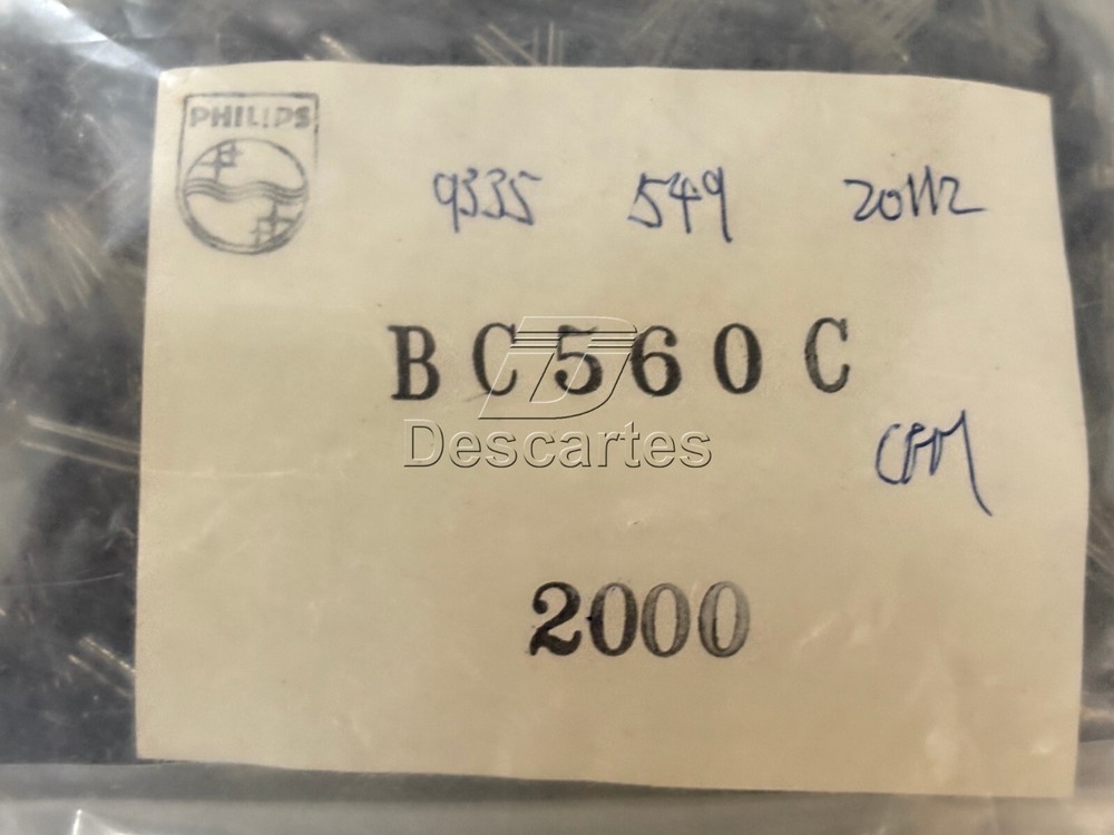 4pcs - PHILIPS BC560C PNP 0.5W 45V 0.1A Transistor "Original"