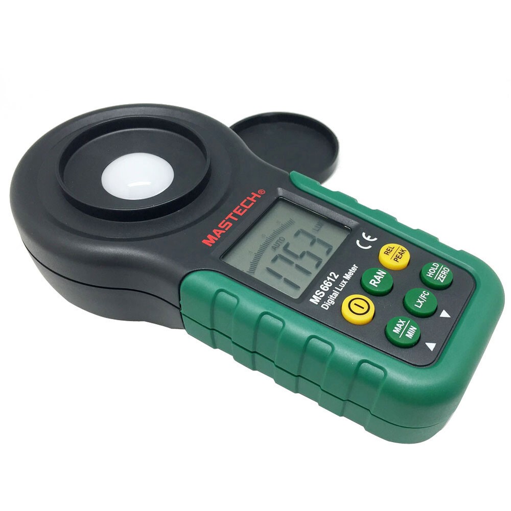MASTECH multi function Luxmeter MS6612 light meter foot candle auto range peak
