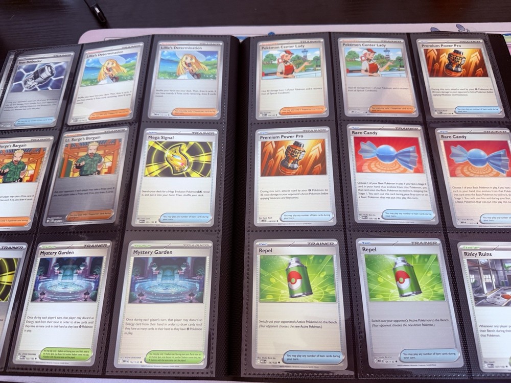 Mega Evolution 100% Complete Master Base Set with C/UC/H/RH & EXs