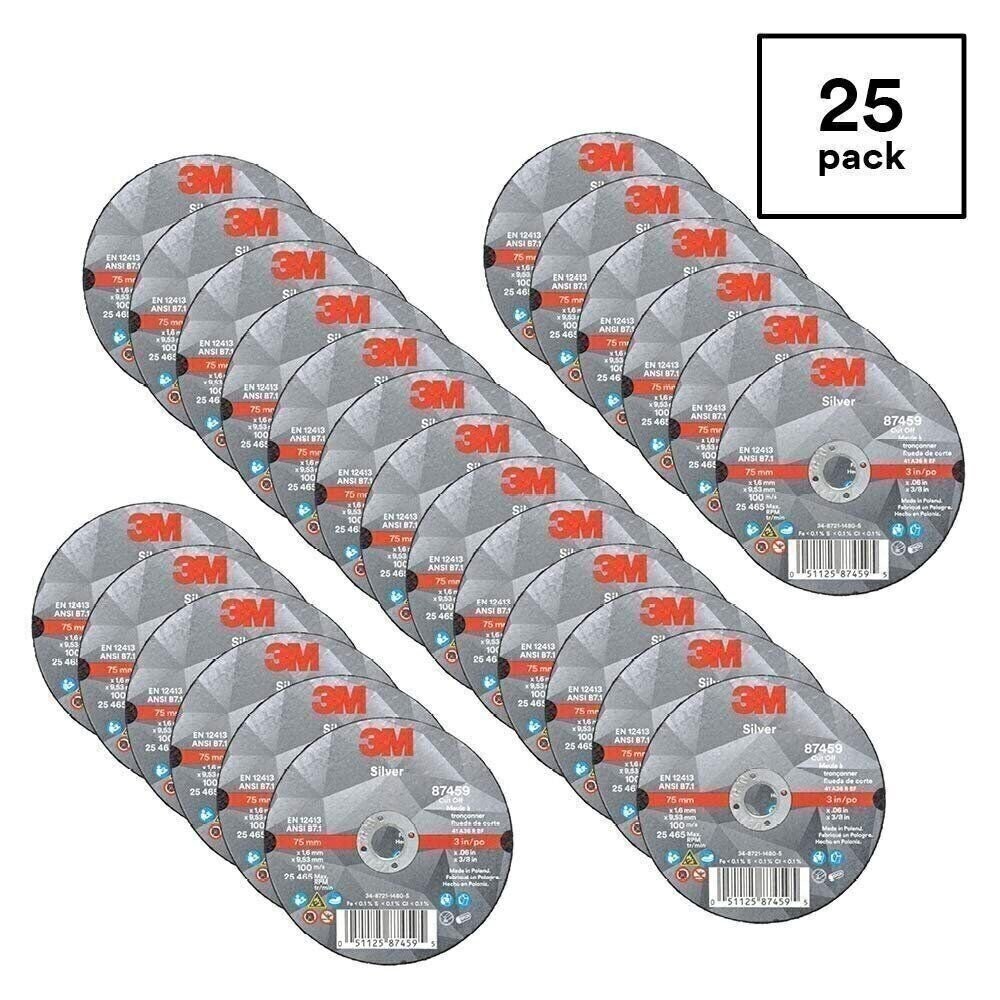 3M Silver Cut-Off Wheel, Precision Shaped Ceramic, Long-Lasting